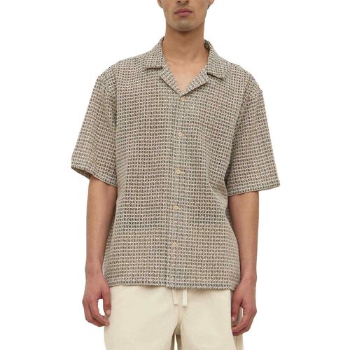 Assembly Label Watson Short Sleeve Shirt Cream/Black